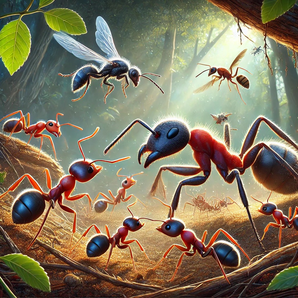 개미의 적은 누구인가? 자연 속 생존 경쟁