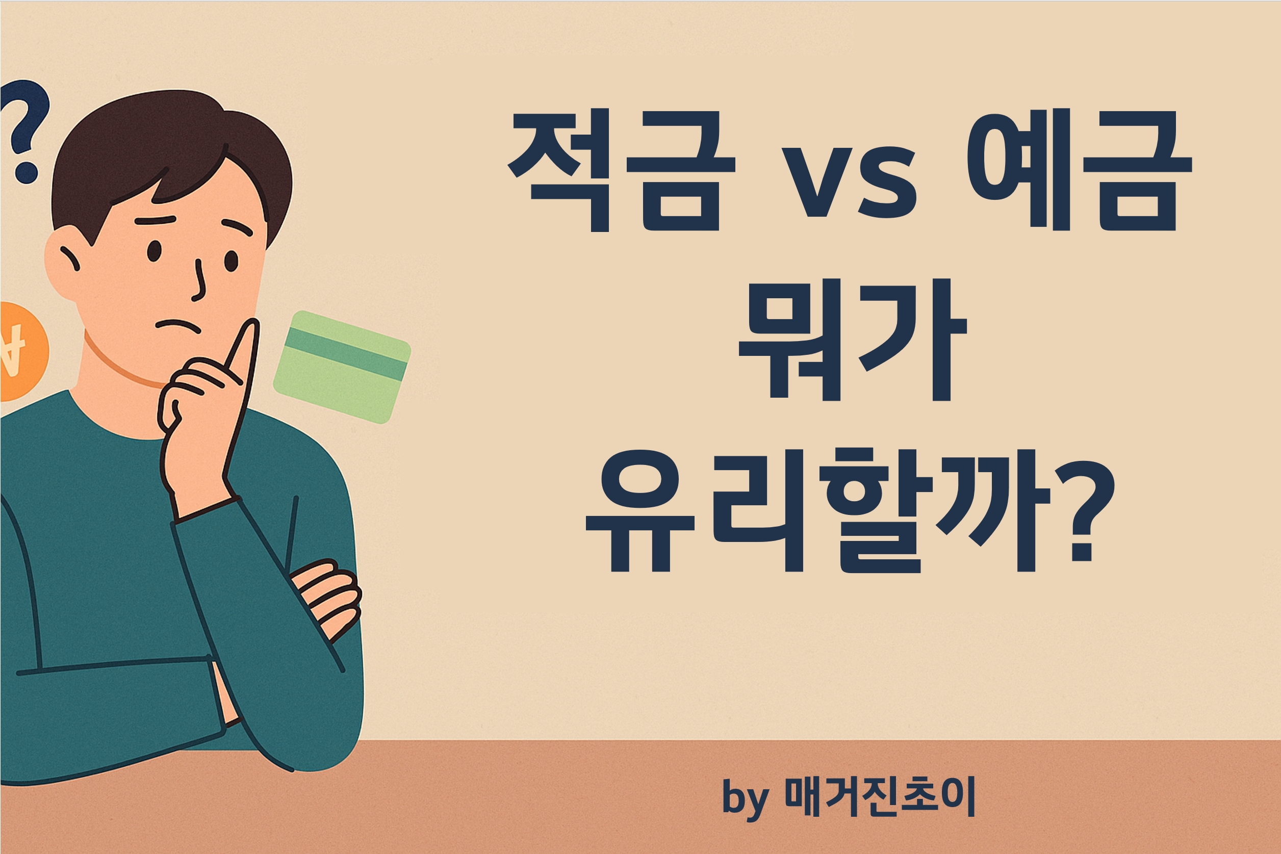 적금 vs 예금 뭐가 유리할까_매거진초이