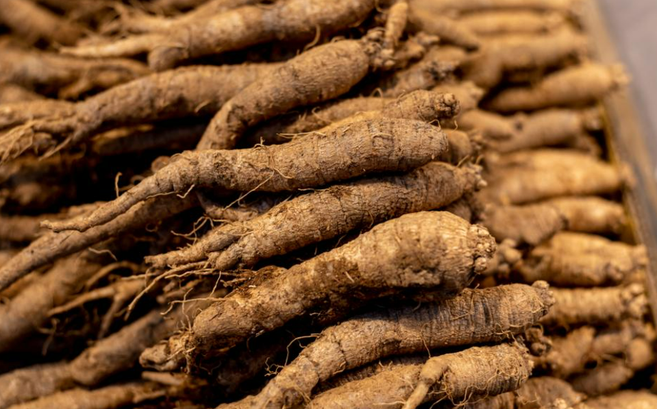 흙이 묻은 통더덕 모습