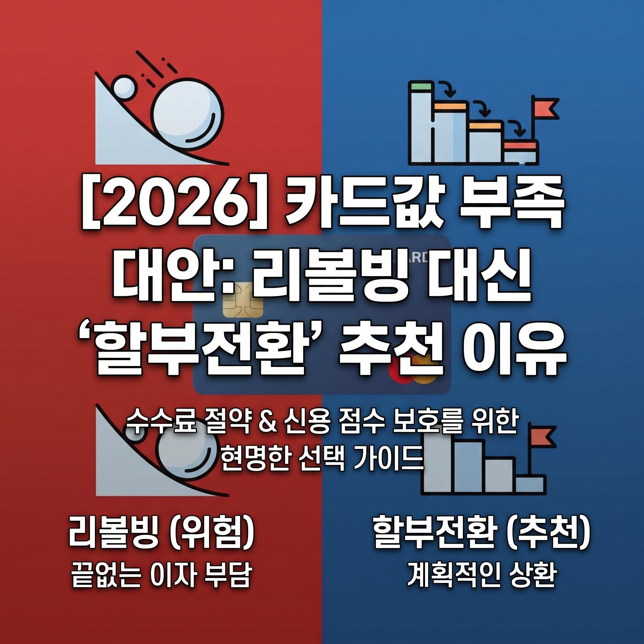 신용카드 일시불 결제 건을 할부로 전환하는 분할납부 서비스 이용 방법 및 리볼빙 수수료 비교 분석 가이드
