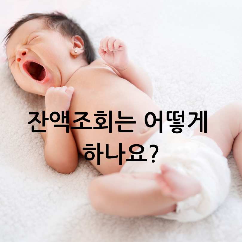 첫만남이용권 신청방법&amp;#44; 사용처&amp;#44; 잔액조회