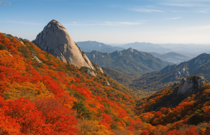 10월 서울 북한산에서 즐기는 단풍 구경과 가을 산행의 매력
