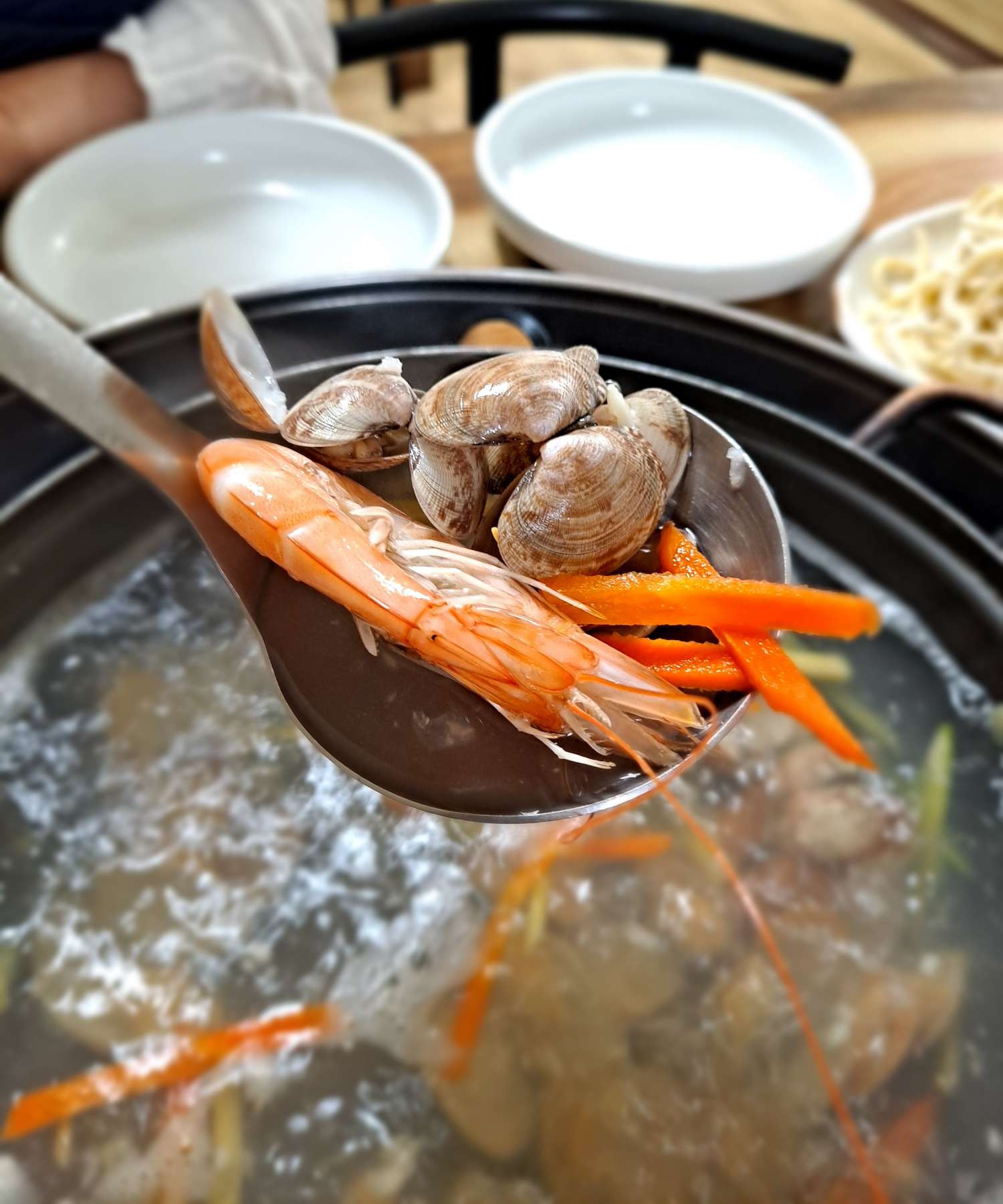 미리내 새우와 바지락