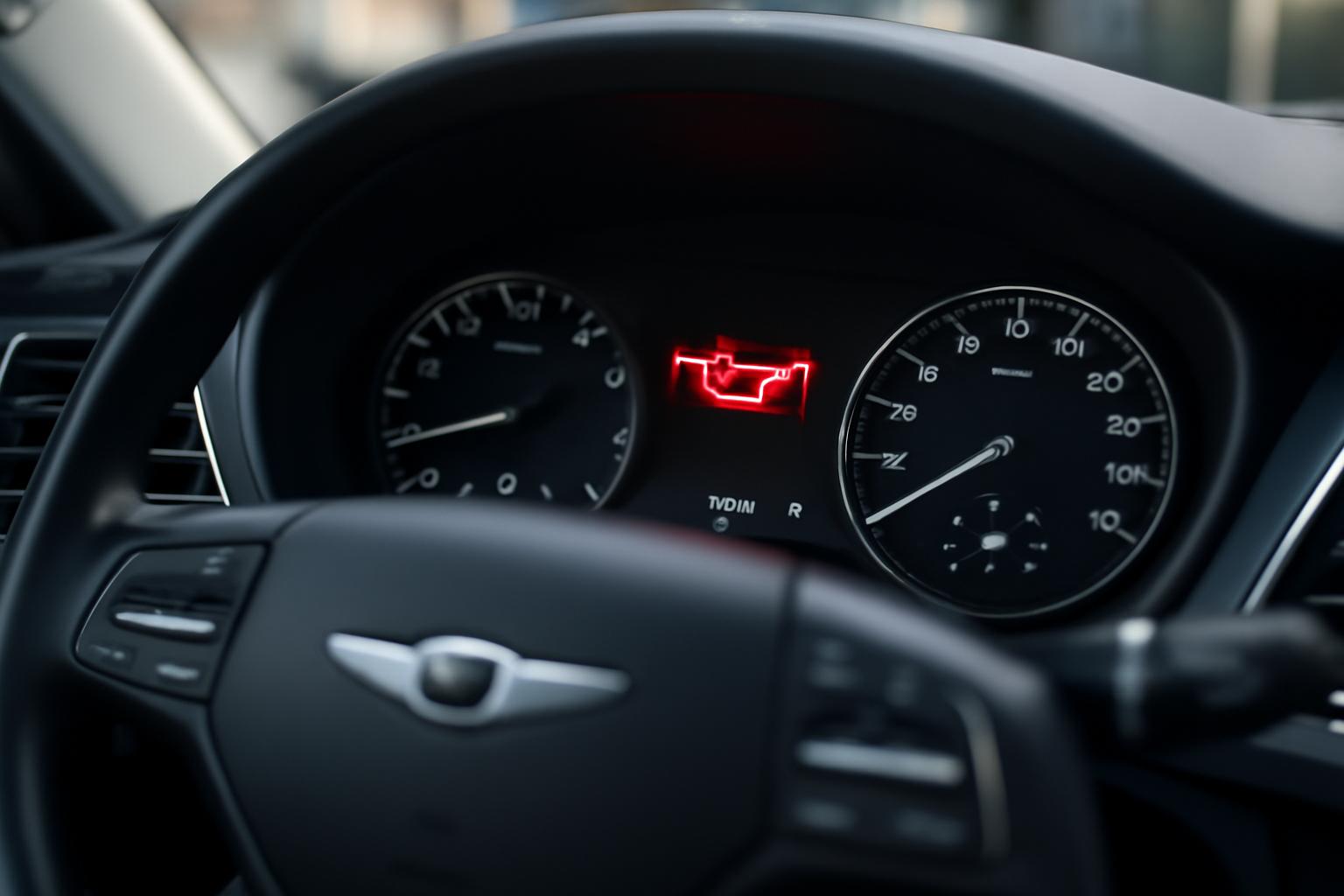 g80 엔진오일 경고등