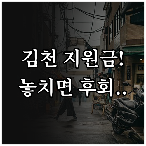 학생 직장인 귀농자 2025년 김천시..