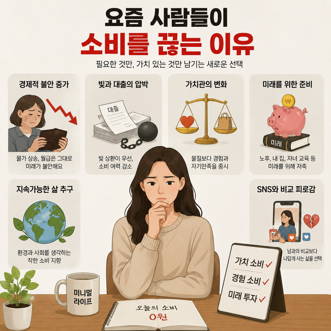 소비를 끊는 이유