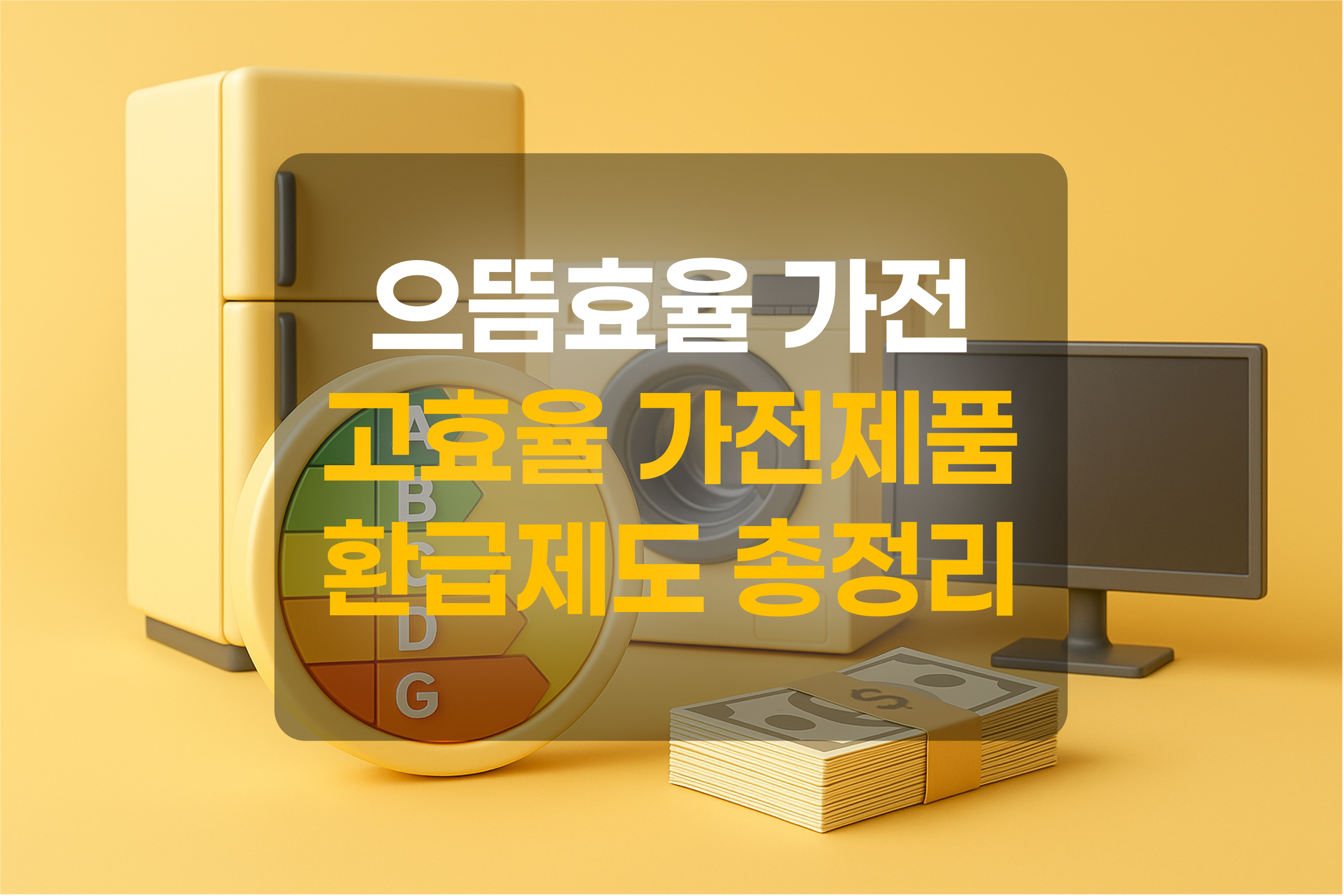 으뜸효율 가전제품을 표현한 그림