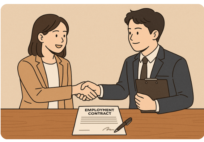 비정규직 계약그림