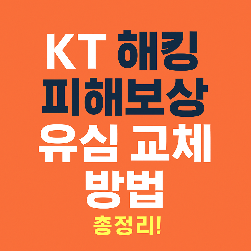 KT 서버 해킹 피해 정리 유심