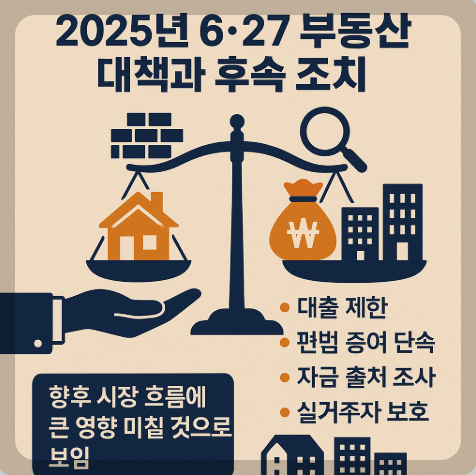 2025년 6월 27일 부동산 대출 규제에 관련된 이미지