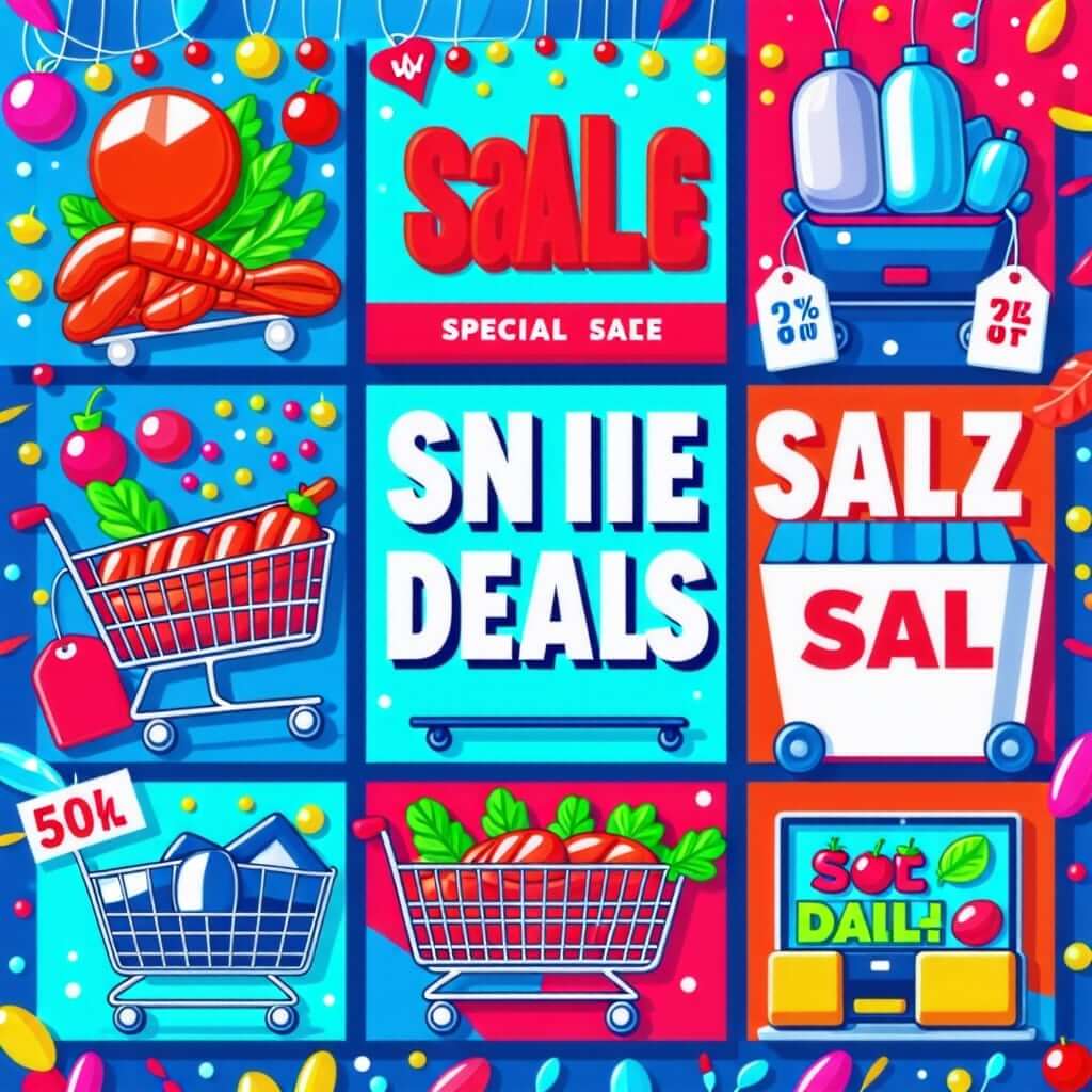 온라인 쇼핑몰 행사 배너 또는 할인 상품 이미지