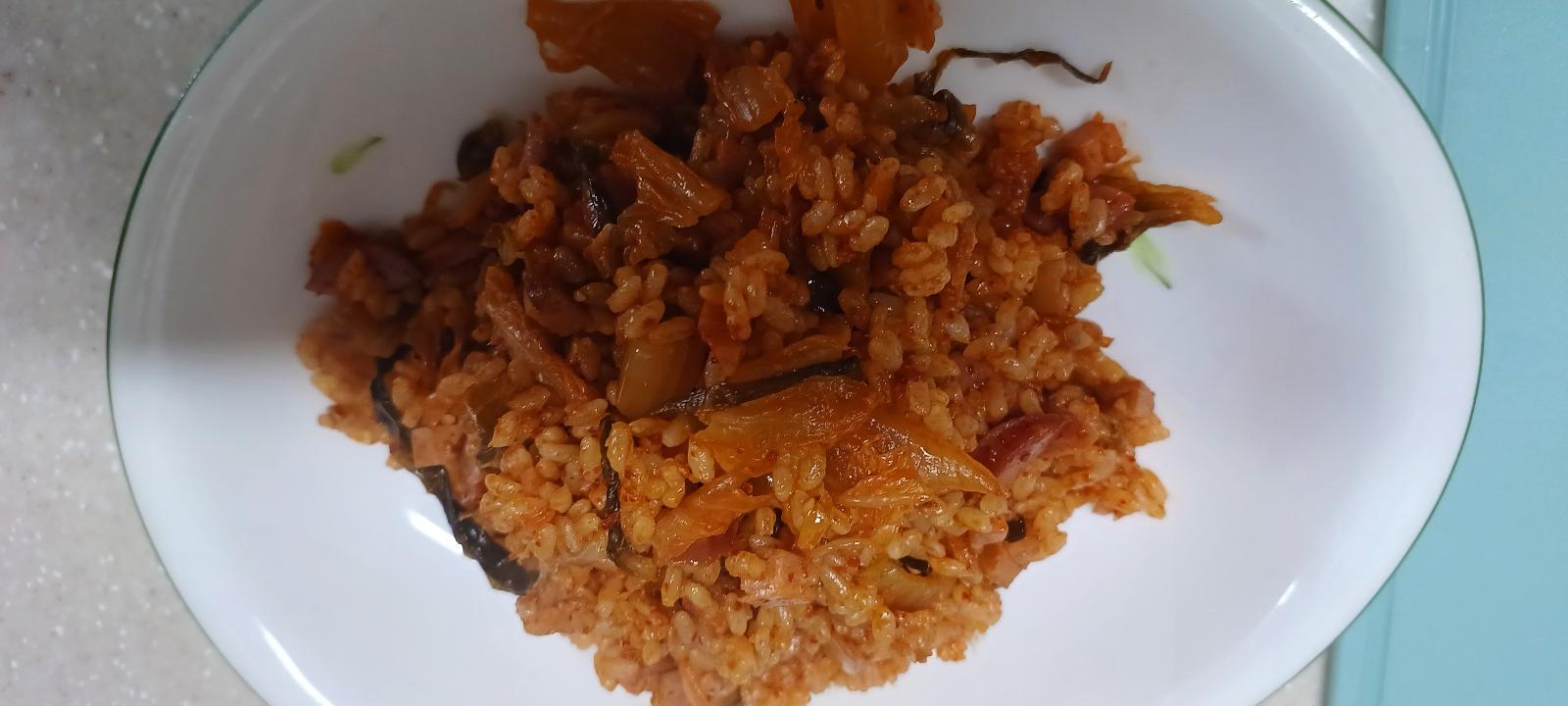 김치볶음밥 완성