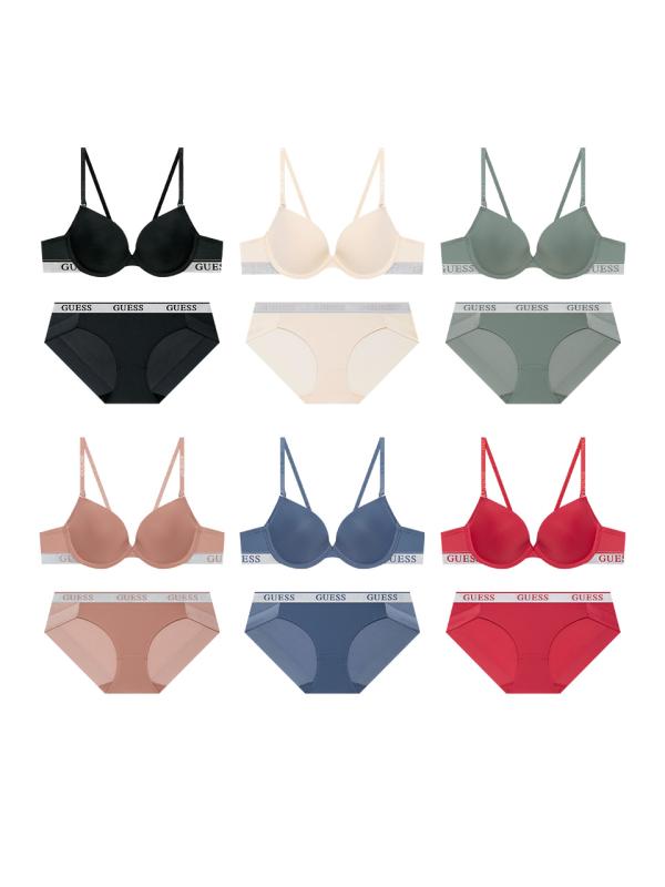 N도착 게스언더웨어 글로스밴딩 브라팬티 세트 6 Colors