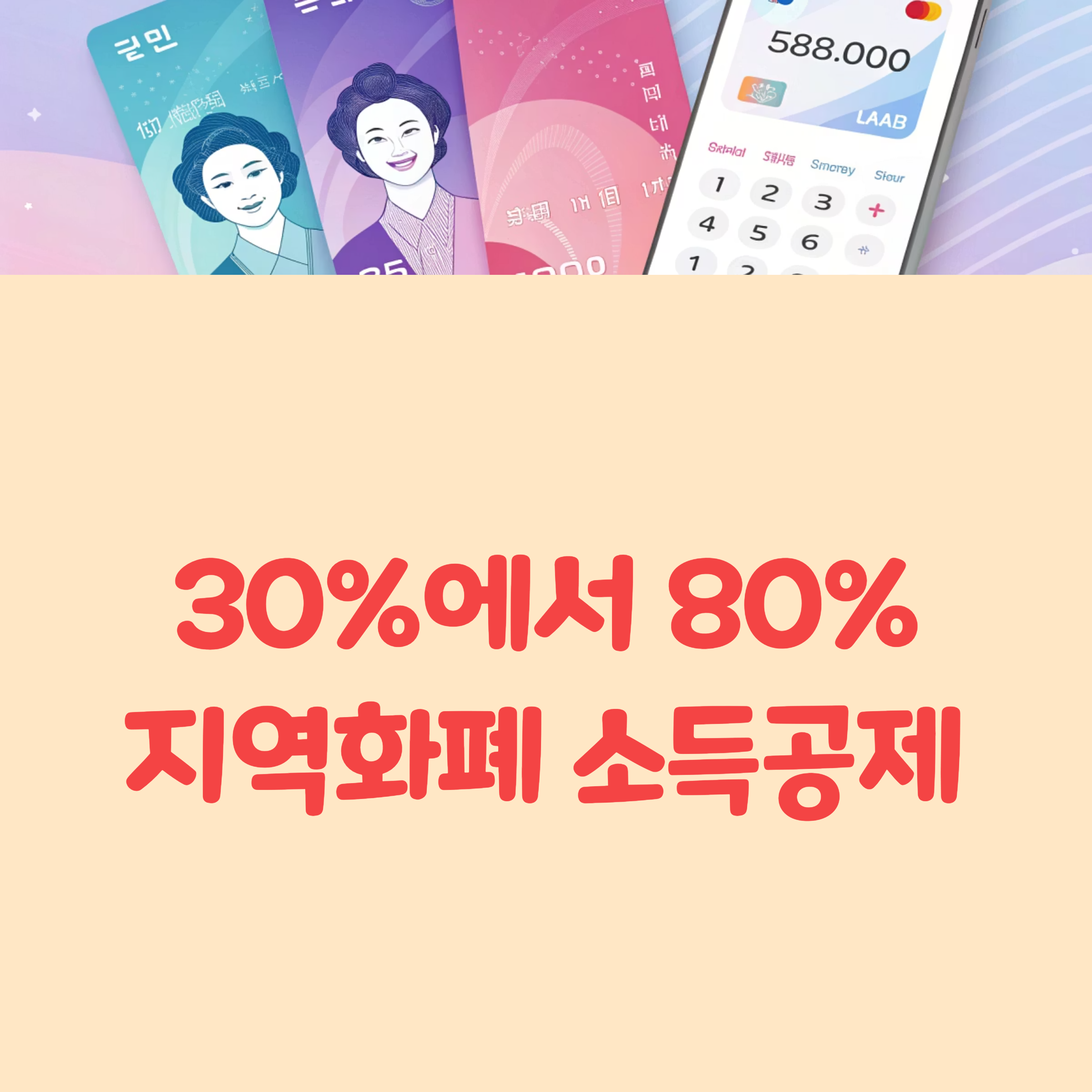 이재명 지역화폐 소득공제 80% 확대