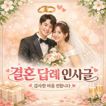 결혼 답례인사글