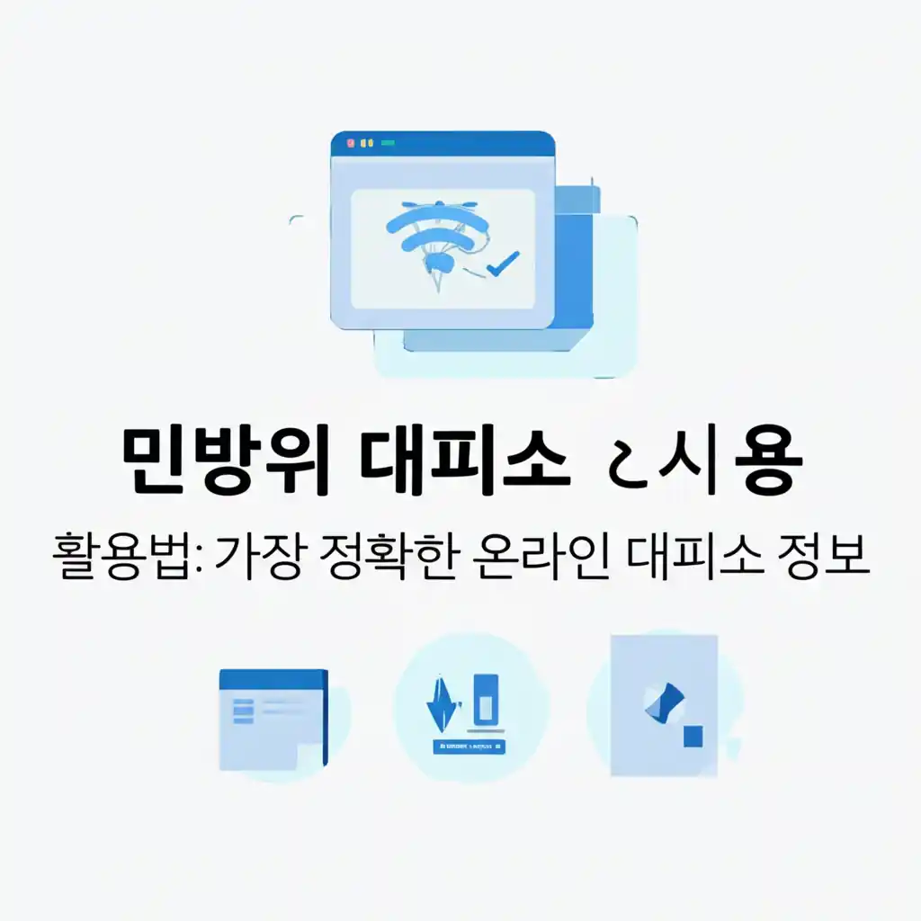 국민재난안전포털 웹사이트에서 민방위 대피소 정보를 검색하는 화면 캡처 이미지.