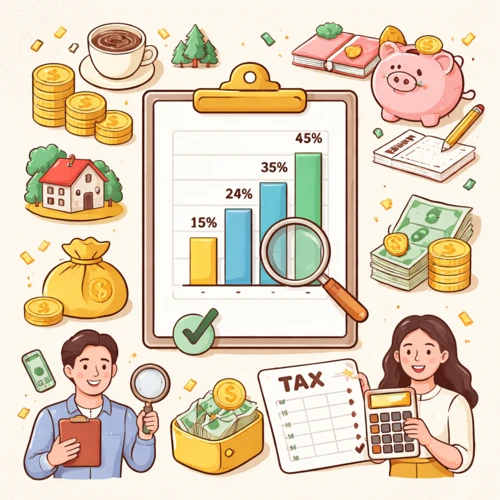 세무 일정과 금전 관리 분위기