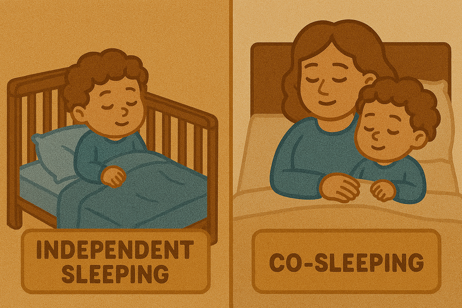 독립수면 vs 함께자기, 수면 의존 줄이기 전략 관련 이미지