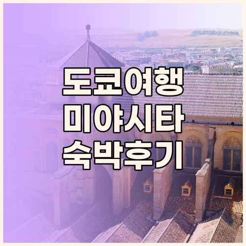 도쿄 여행 완벽 가이드 시퀀스 미야시