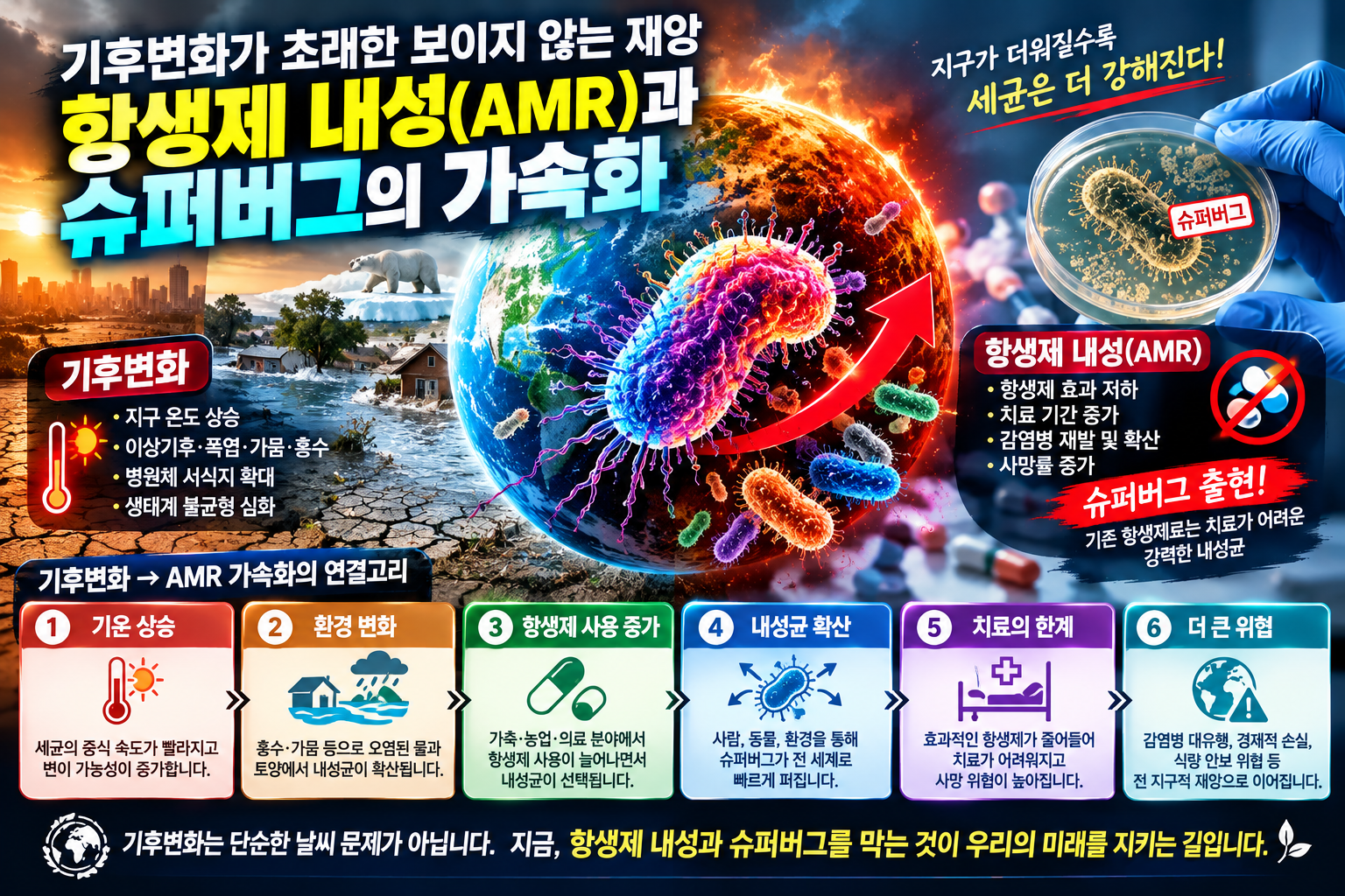 기후변화가 초래한 보이지 않는 항생재 내성