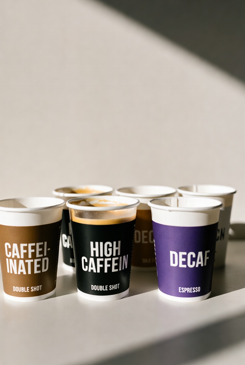 카페인 섭취량별 심장 두근거림 위험을 설명하는 인포그래픽