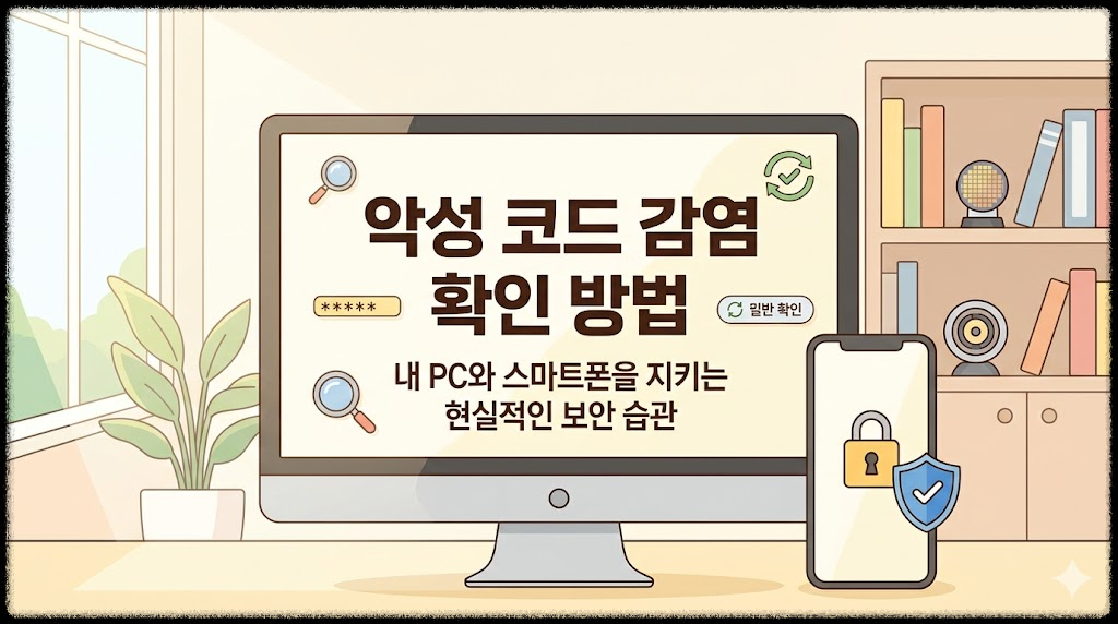 악성 코드 감염 확인 방법, 내 PC와 스마트폰을 지키는 현실적인 보안 습관