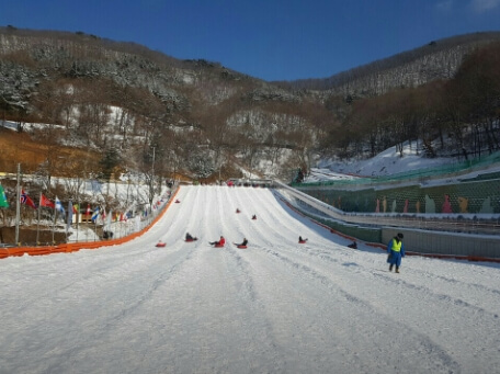 양주 눈꽃축제 눈썰매장