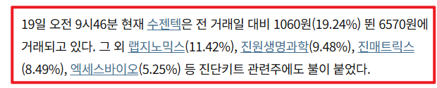 니파바이러스 관련주