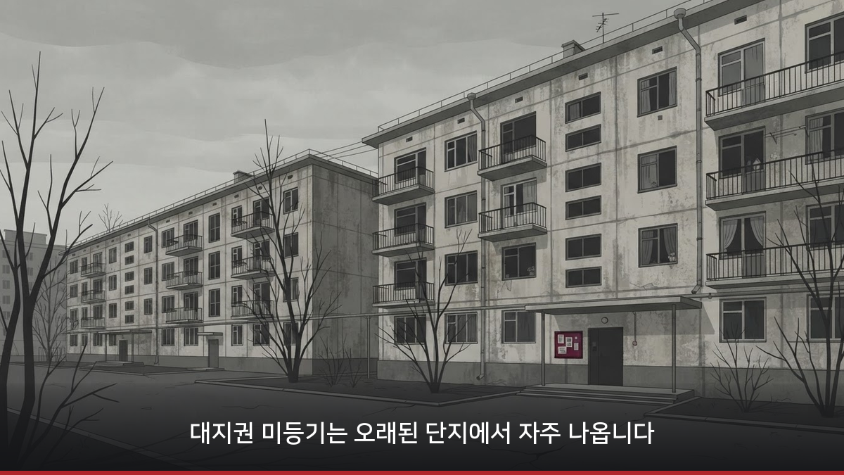 대지권 미등기가 자주 나오는 오래된 아파트 단지