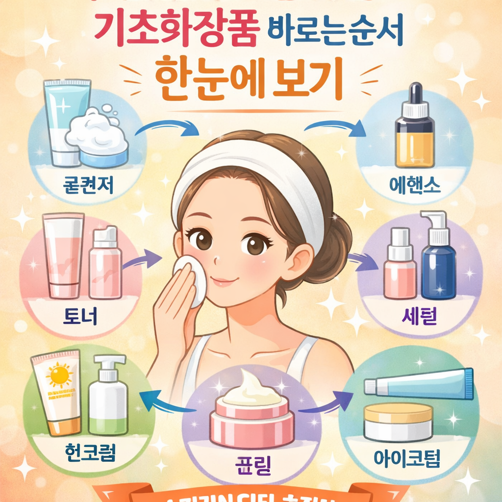 기초화장품 바르는 순서