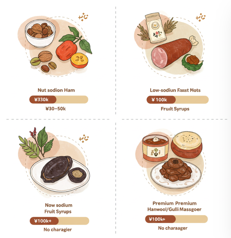 예산대별 선물 리스트