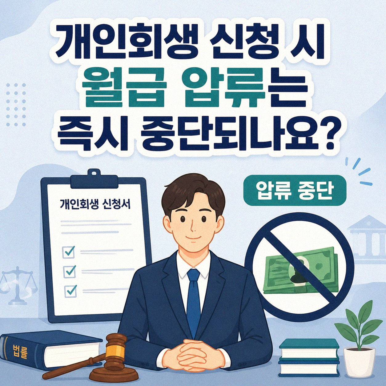 개인회생 신청하면 월급 압류는 어떻게 되나요