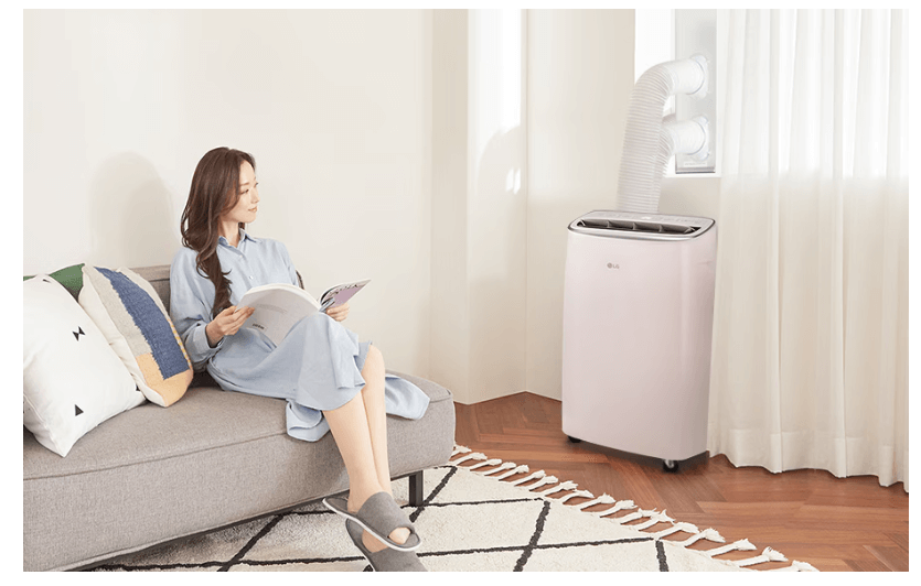 LG 이동식 에어컨 듀얼호스 설치방법