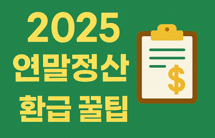 “2025 연말정산 환급, 놓치면 손해인 공제 5가지”