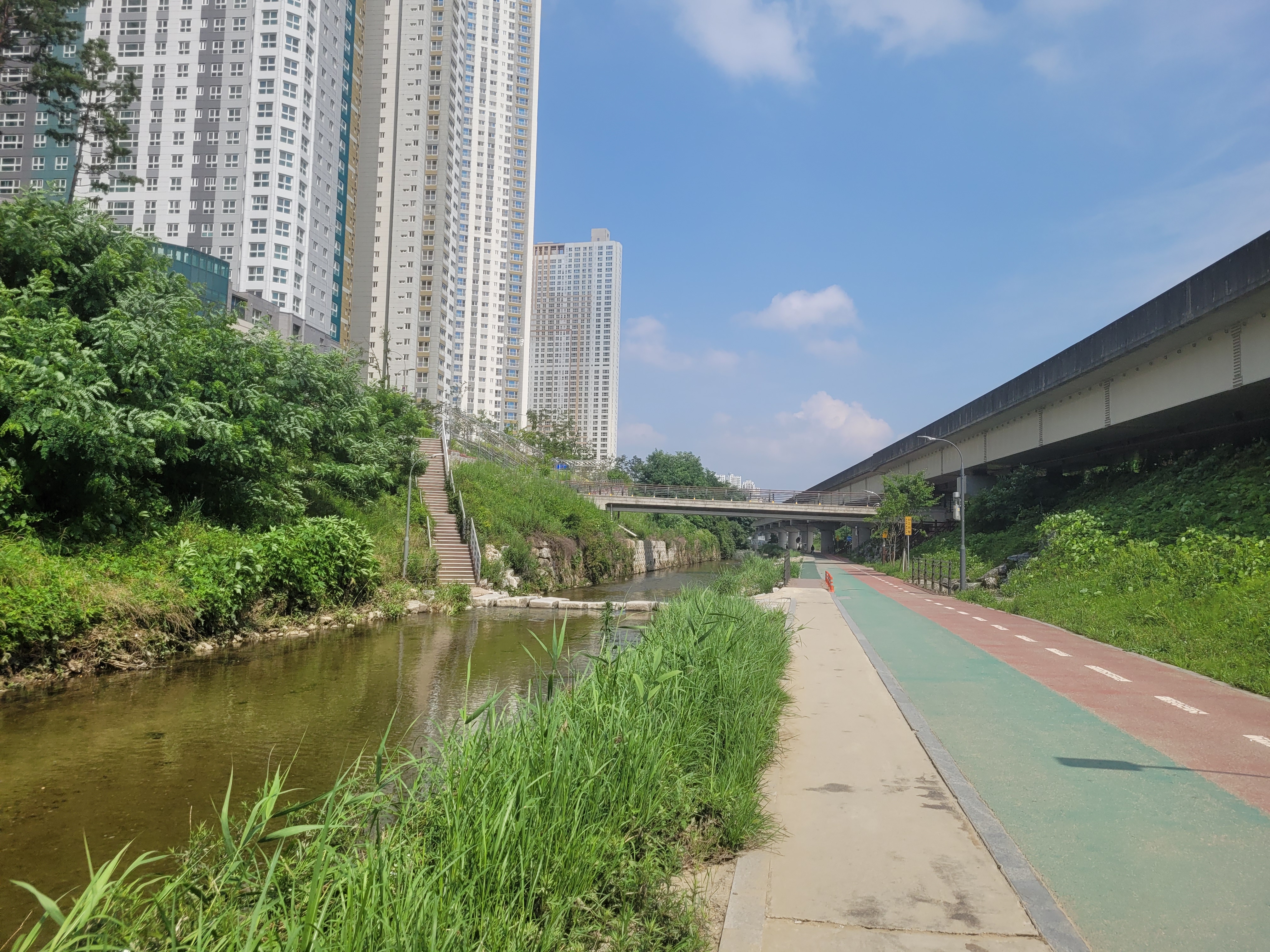 강남대역 산책로