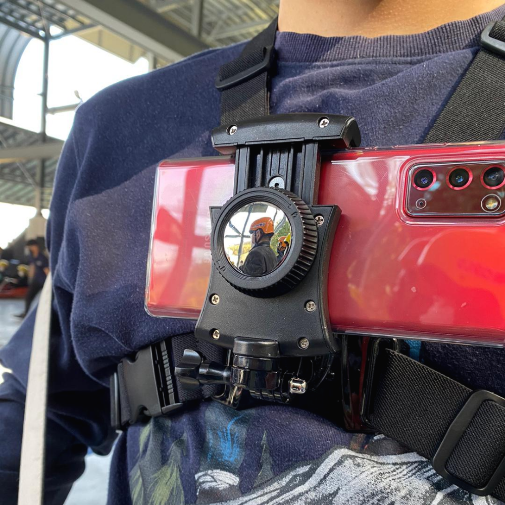 오토케 - 스마트폰 거치용 가슴 스트랩 스마트폰 결합