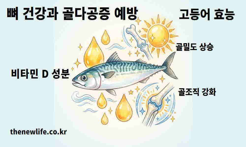 고등어 효능 뼈 건강 골다공증 예방