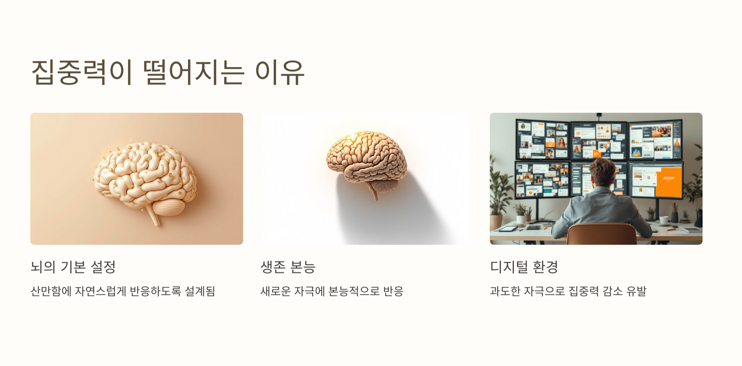 집중력이 떨어지는 이유