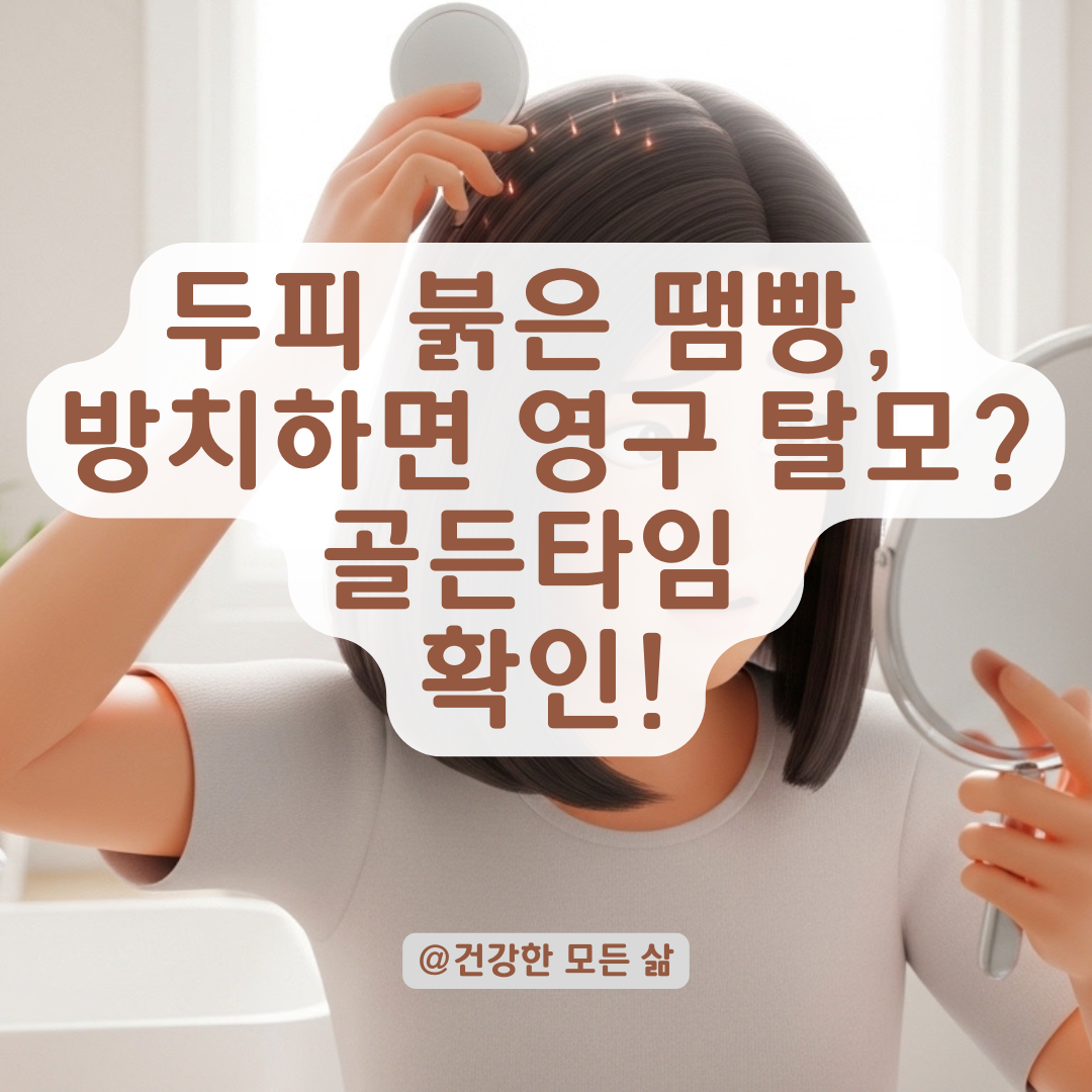 붉어진 두피 땜빵 부위, 새 머리카락 자라나는 골든타임은?