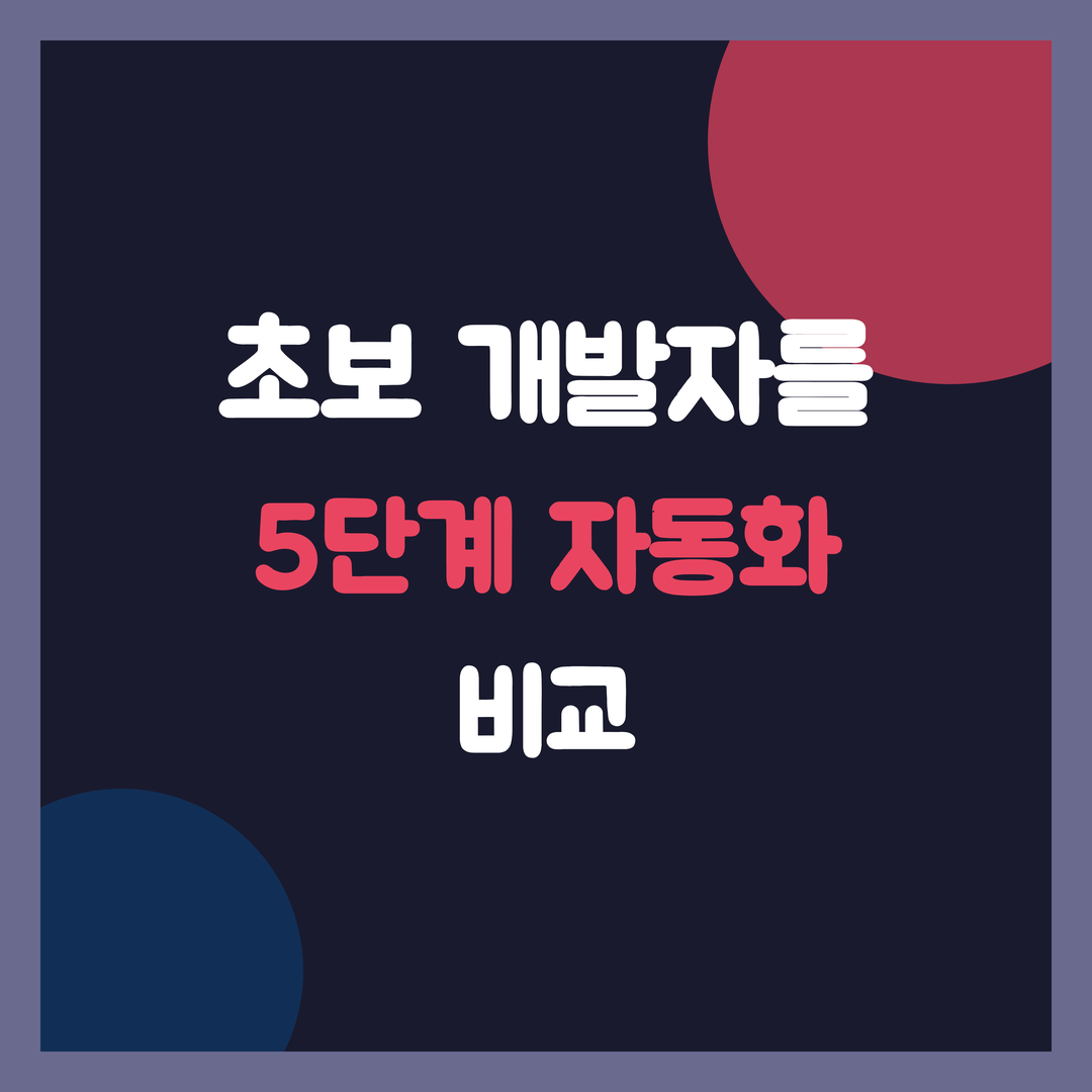 초보 개발자를 위한 CI/CD, Jenkins, GitHub Actions, GitLab CI 비교 및 5단계 자동화