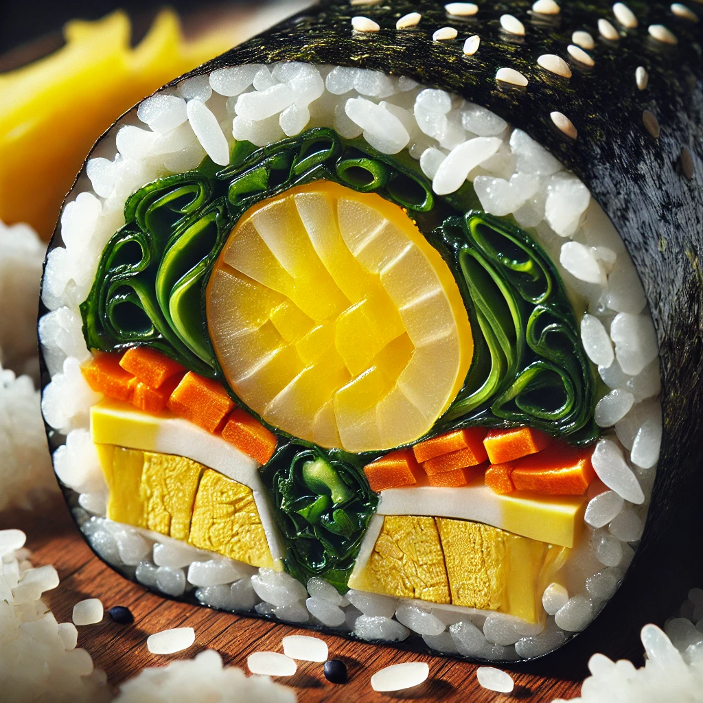 김밥에 