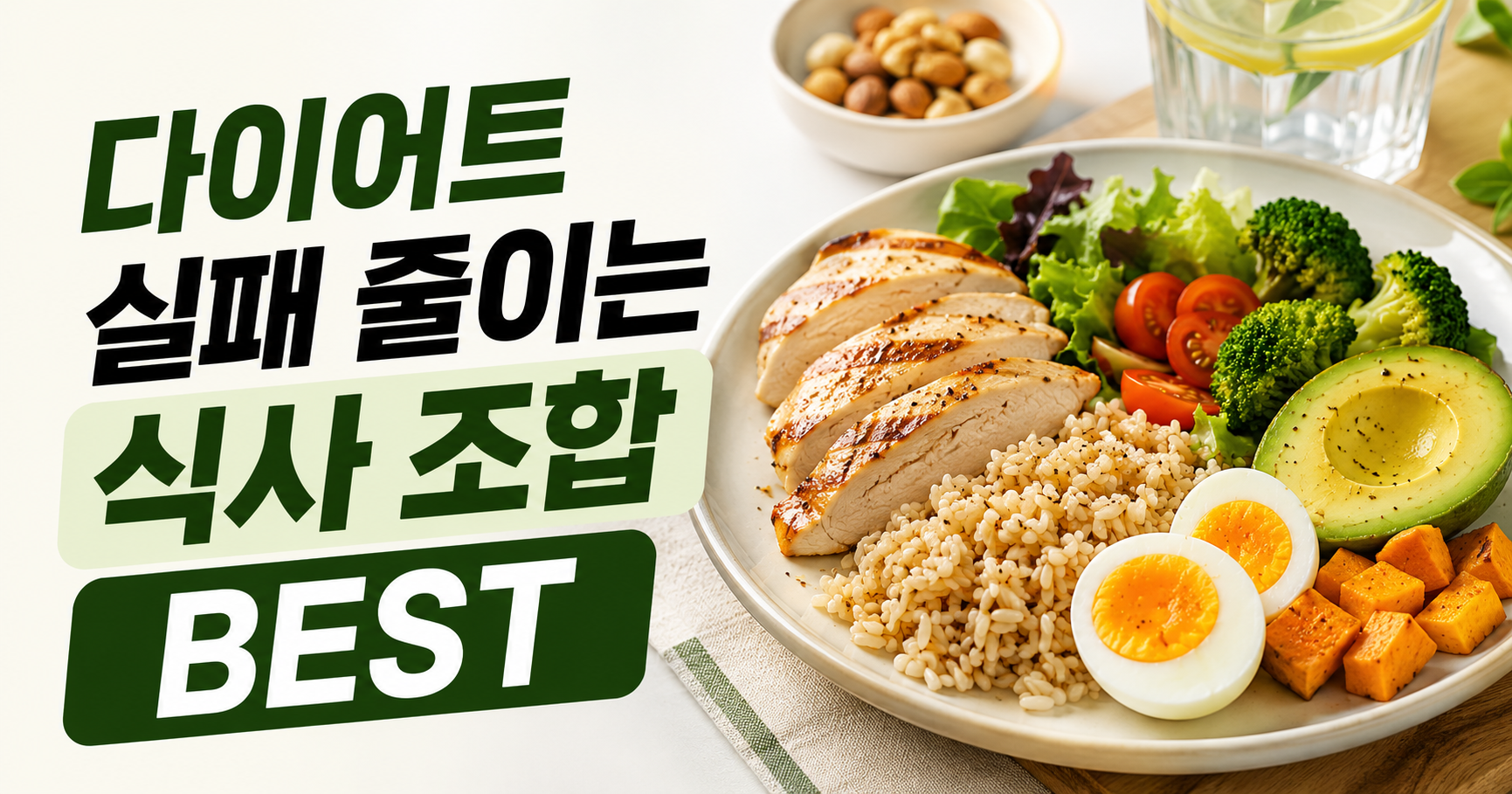 다이어트 실패 줄이는 식사 조합