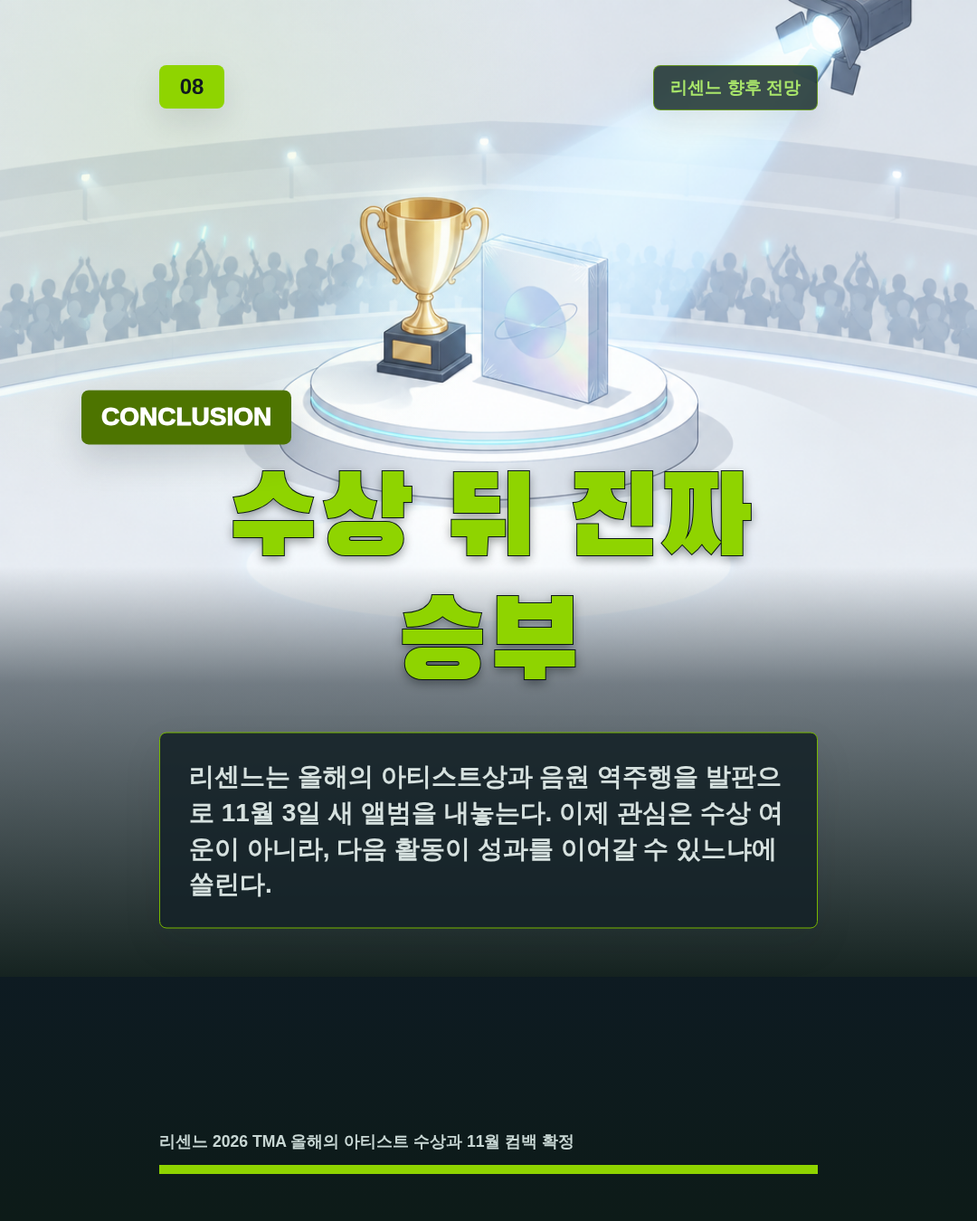 수상 뒤 진짜 승부