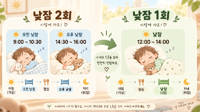아기 낮잠 한 번 전환, 언제부터 시작할까?
