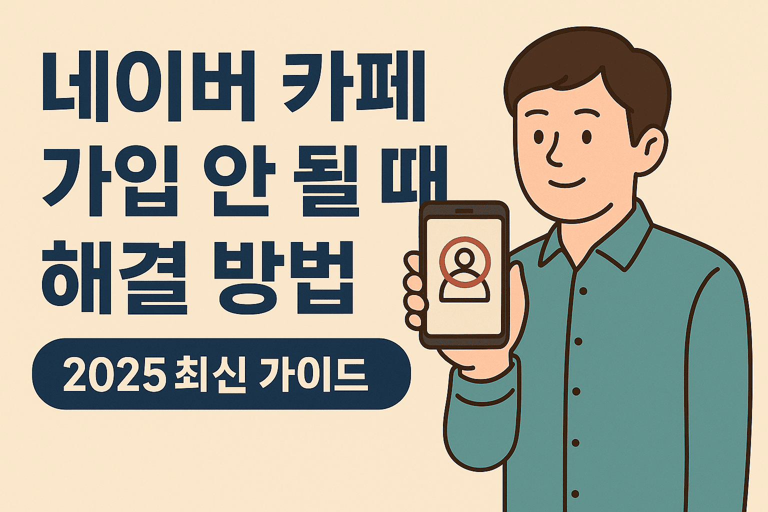 네이버 카페 가입 안 될 때 해결 방법 ❘ 2025 최신 가이드