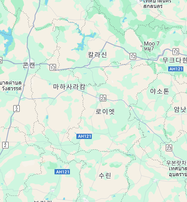 태국-지도-보기