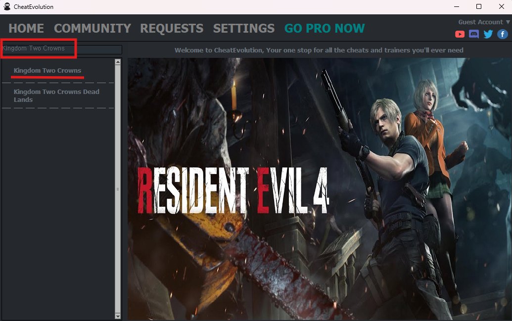 Kingdom Two Crowns ๊ฒ์ํ๋ฉด ํ๋จ์ ๋ชฉ๋ก์ด ๋์ค๋๋ฐ ์ฒซ๋ฒ์งธ ํด๋ฆญ