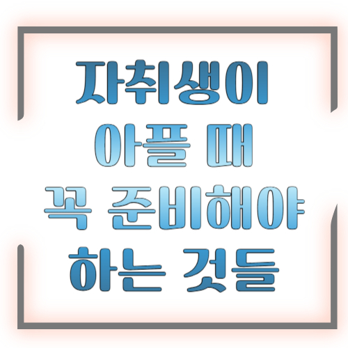 자취생이 아플 때 꼭 준비해야 하는 것들 2026 총정리 ❘ 아프기 전에 챙겨두세요