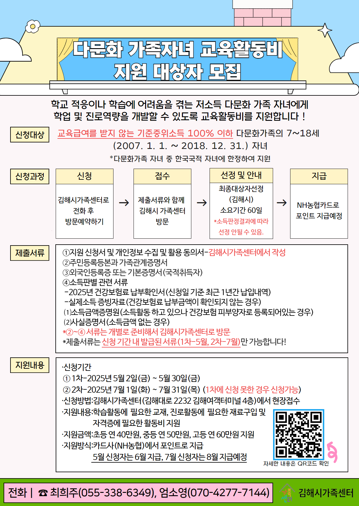 김해시 다문화 가족자녀 교육활동비 지원 대상자 신청방법 , 지원금액,제출서류 총정리