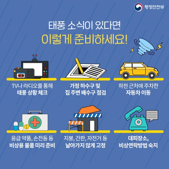 태풍 대비요령